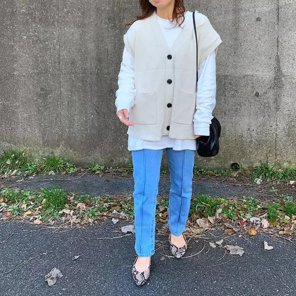 21春とっても使える 話題のguニットベストコーデ ローリエプレス