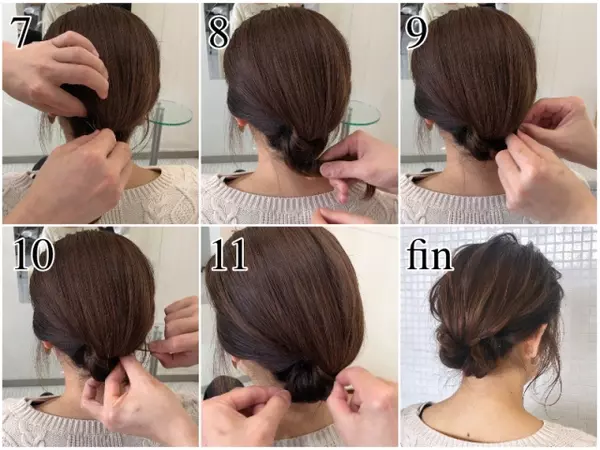簡単5分 髪と髪を結んでつくる お団子風ノットヘアアレンジが可愛い ローリエプレス