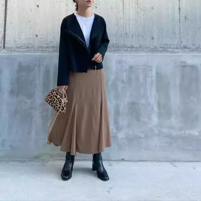 秋の ロングスカート はこれが正解 マネするだけで垢抜け おしゃれな人のコーデ7style ローリエプレス