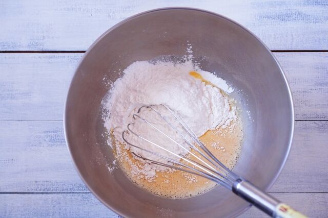 話題の米粉のホットケーキミックスで作る♡簡単！2種のさつまいもマフィンの3枚目の画像