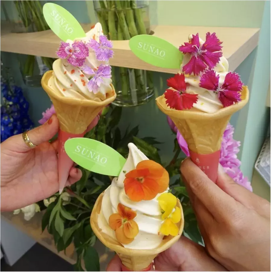 可愛くってカロリー控えめ 花束みたいなソフトクリームが食べられるのは5 27まで ローリエプレス