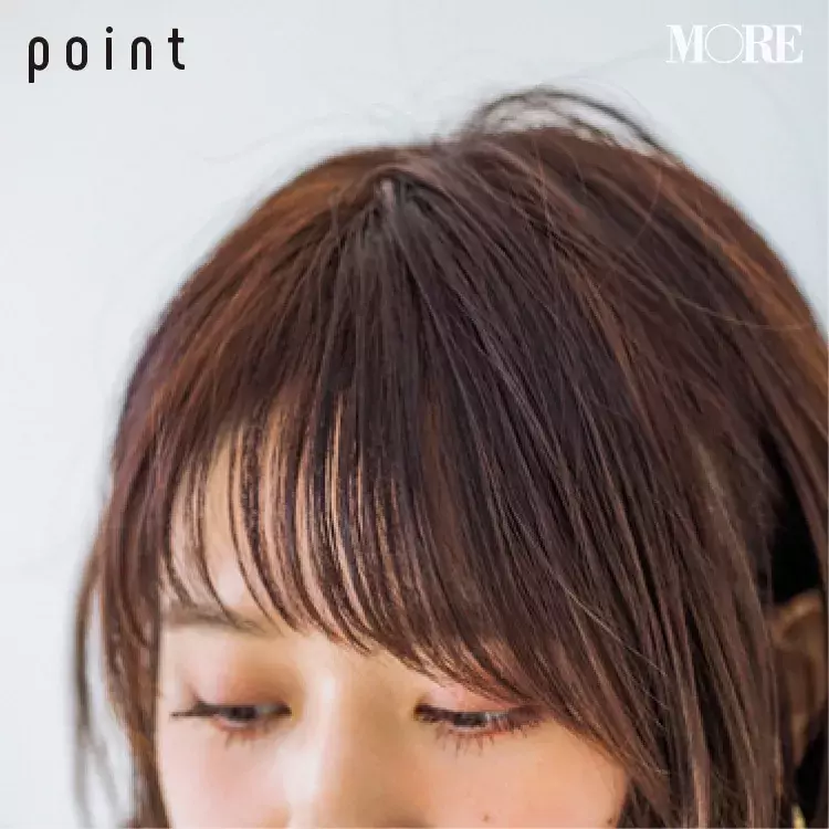 えら張りさんにおすすめの前髪の切り方 ズルいほど小顔 可愛いアシンメトリーバングで 春の主役をいただき ローリエプレス