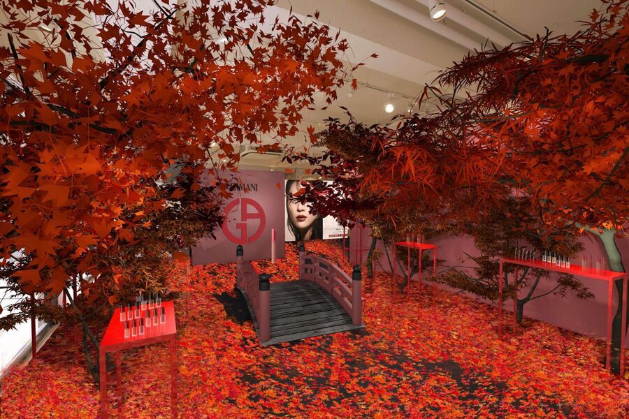ポップアップストア「アルマーニビューティ KOYO」が神宮前に2日間限定オープン♪ 新感覚の紅葉と秋メイクを体験の2枚目の画像