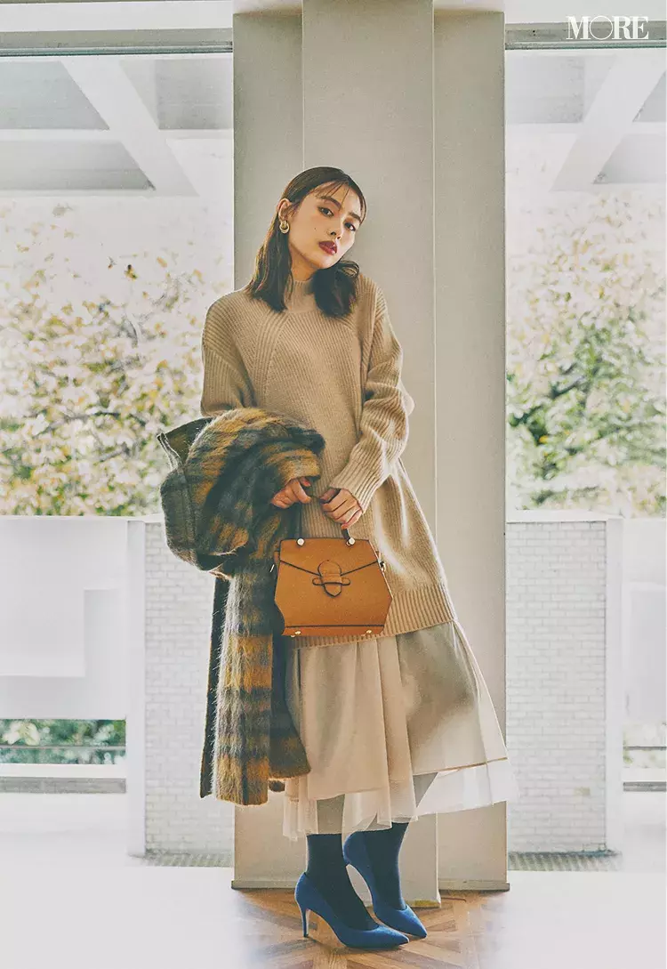 ワンピースみたいに簡単でニットだから暖かい ワンピ見えニットアップは絶妙なおしゃれ感と着回し力がピカイチ ローリエプレス