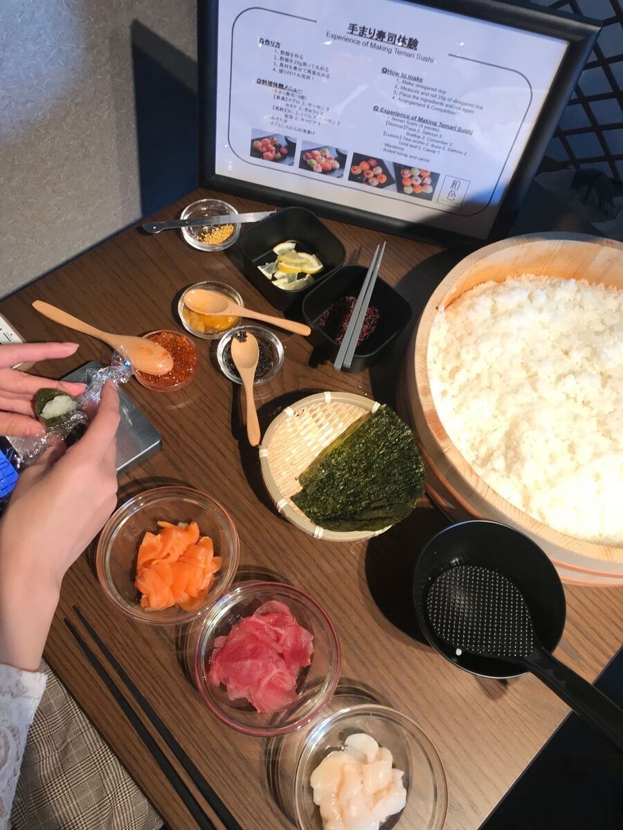 浅草でオリジナル手まり寿司を作ろう！ 『体験Dining 和色 -WASHOKU-』で2020年最初の女子会してみない？の5枚目の画像