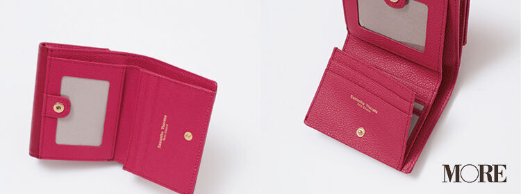 お財布で2020年の恋愛運もアップ!? ピンク＆ベリー色の大人可愛い二つ折り財布３選の5枚目の画像