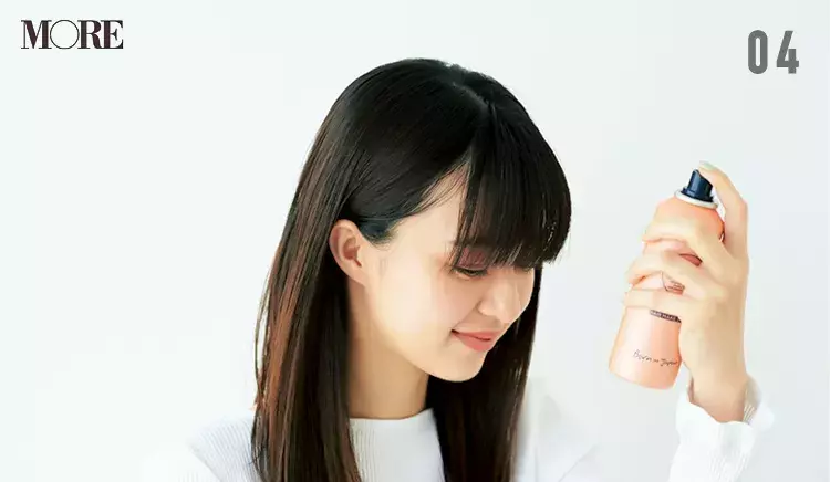 前髪がうねる問題 サヨナラ 朝セットが長時間続くヘアスプレー ローリエプレス