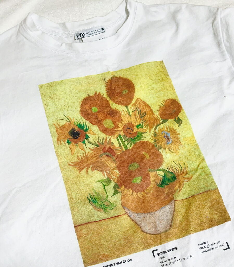 【ZARA】あの有名なひまわり？！一気に夏っぽくなる最強映えTシャツの3枚目の画像