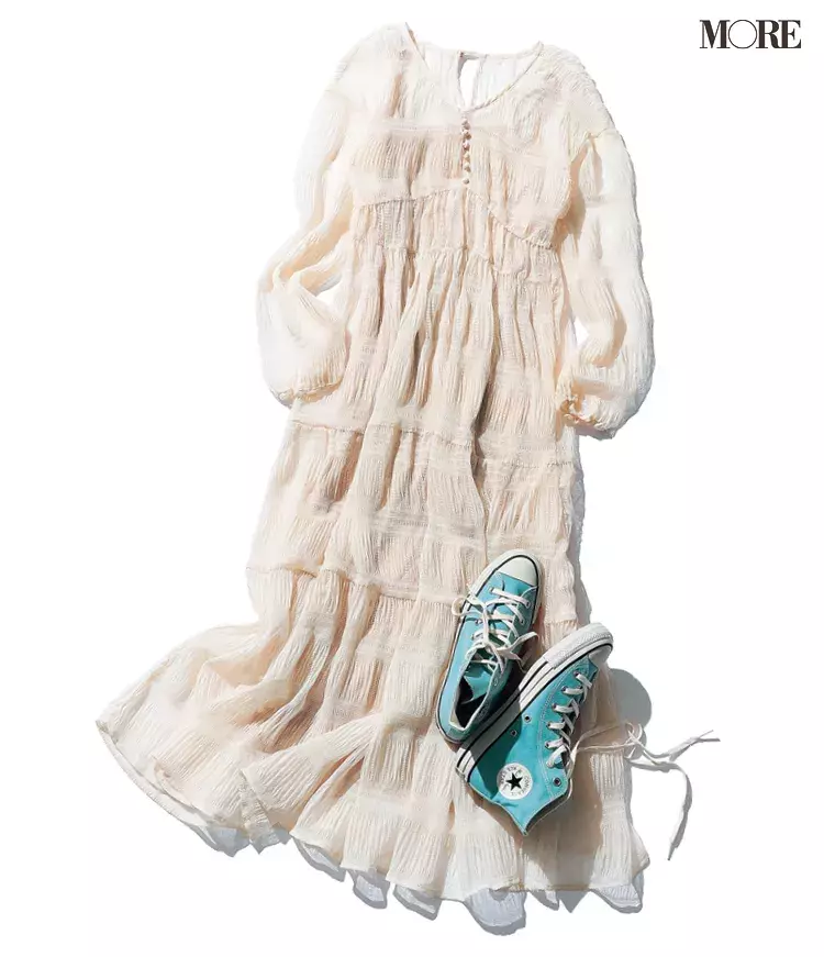 本田翼 ティアードワンピ 最高に可愛いのに大人っぽい シアー素材やミニ丈も ローリエプレス 本田翼 ティアードワンピ 最高に可愛いのに大人っぽい シアー素材やミニ丈も ローリエプレス