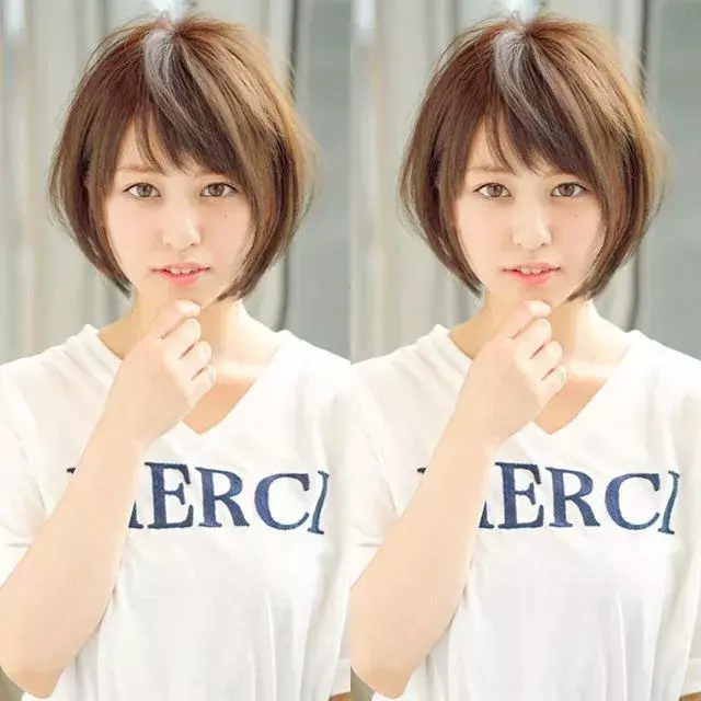 小顔にみえるヘアスタイルのポイントは 長さ別カタログ ローリエプレス