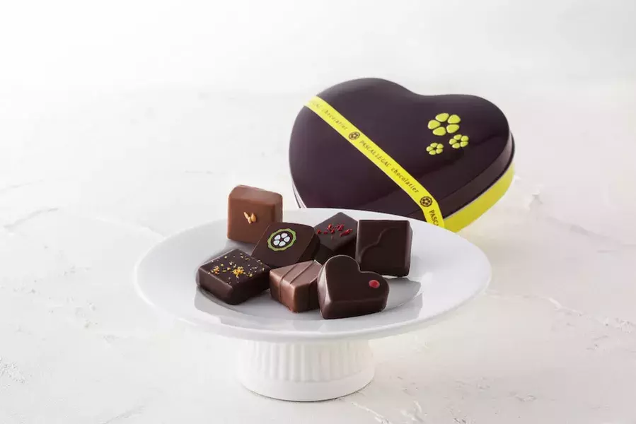 ハート缶がかわいい 食べ終わっても残しておけるバレンタインチョコ3つ ローリエプレス