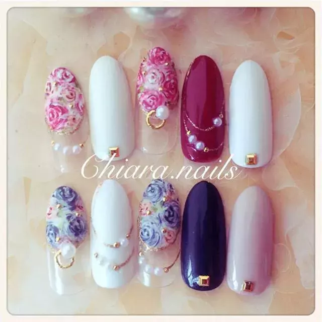 秋もやっぱりフラワーネイルを楽しみたい お花を使った大人っぽ可愛いデザイン5つ ローリエプレス