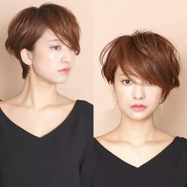 厚めバング できれいめスタイルに 大人女子こそ似合う厚めバングのショートヘア特集 ローリエプレス