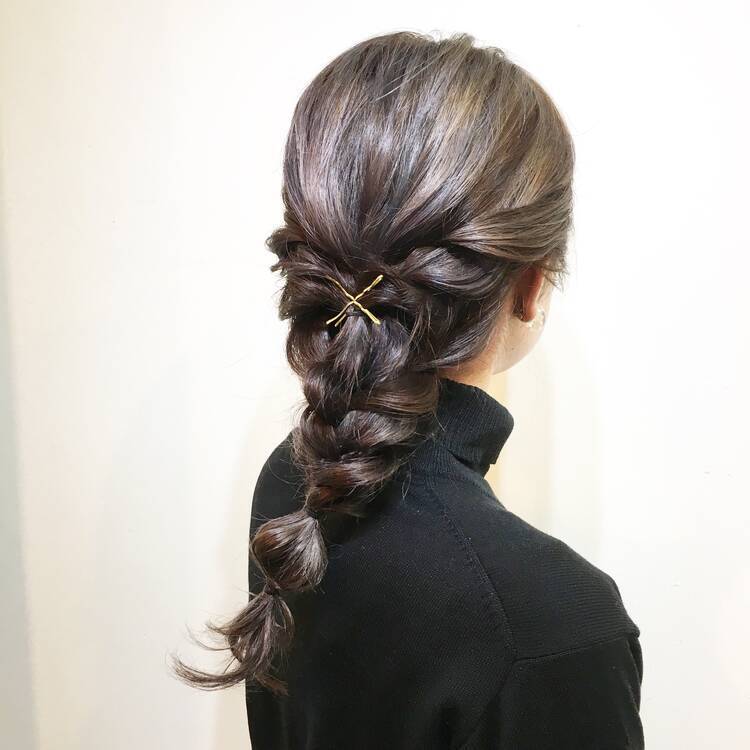 グラデーションカラーをもっと可愛く こなれ感のあるおしゃ見えヘアアレンジ6選 ローリエプレス