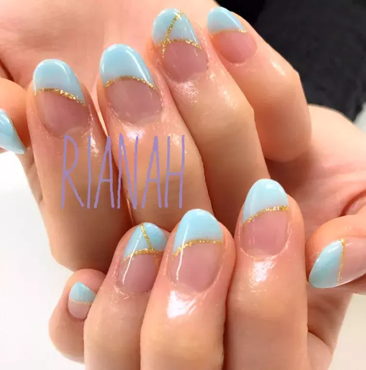 シンプルでかわいい 脱マンネリできる変形フレンチネイルデザイン特集 ローリエプレス