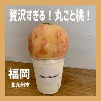 【クラフトソフトクリーム専門店】丸ごと桃!!!　贅沢スイーツ