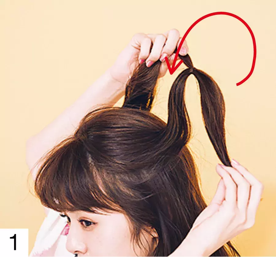 19年版浴衣ヘアアレンジ ロングはくるりんぱですっきりまとめて ローリエプレス