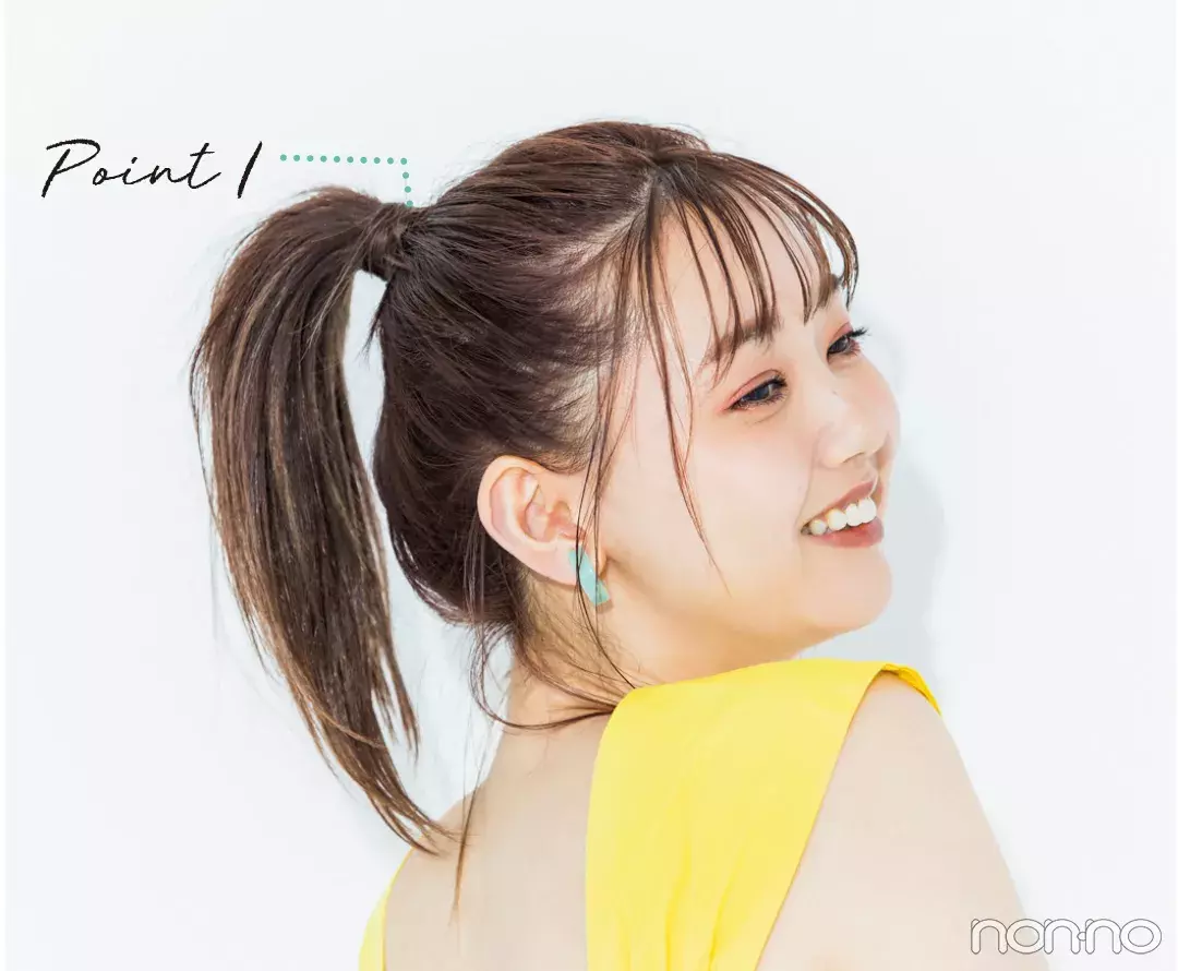 ひとつ結びヘアアレンジ図鑑 透け前髪 ポニテのベストバランスは ローリエプレス