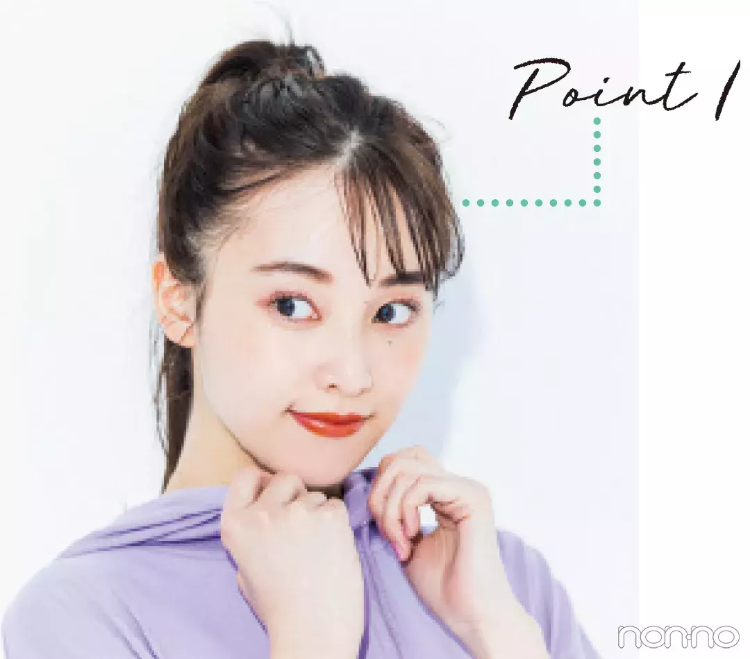 暑い日はアップヘアが涼しげでかわいい かきあげ風前髪 ポニーテール ローリエプレス