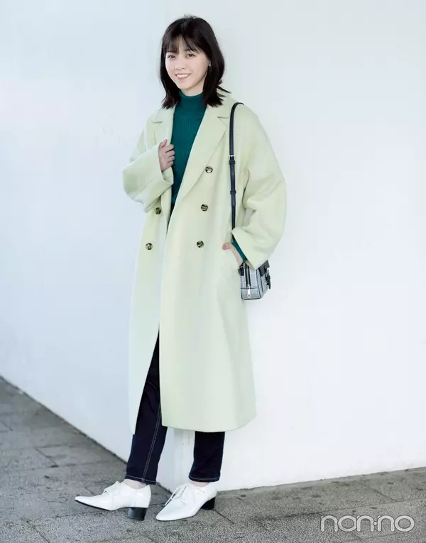 西野七瀬のフェミニンアウターナビ パステルのチェスターコートが最高可愛い ローリエプレス