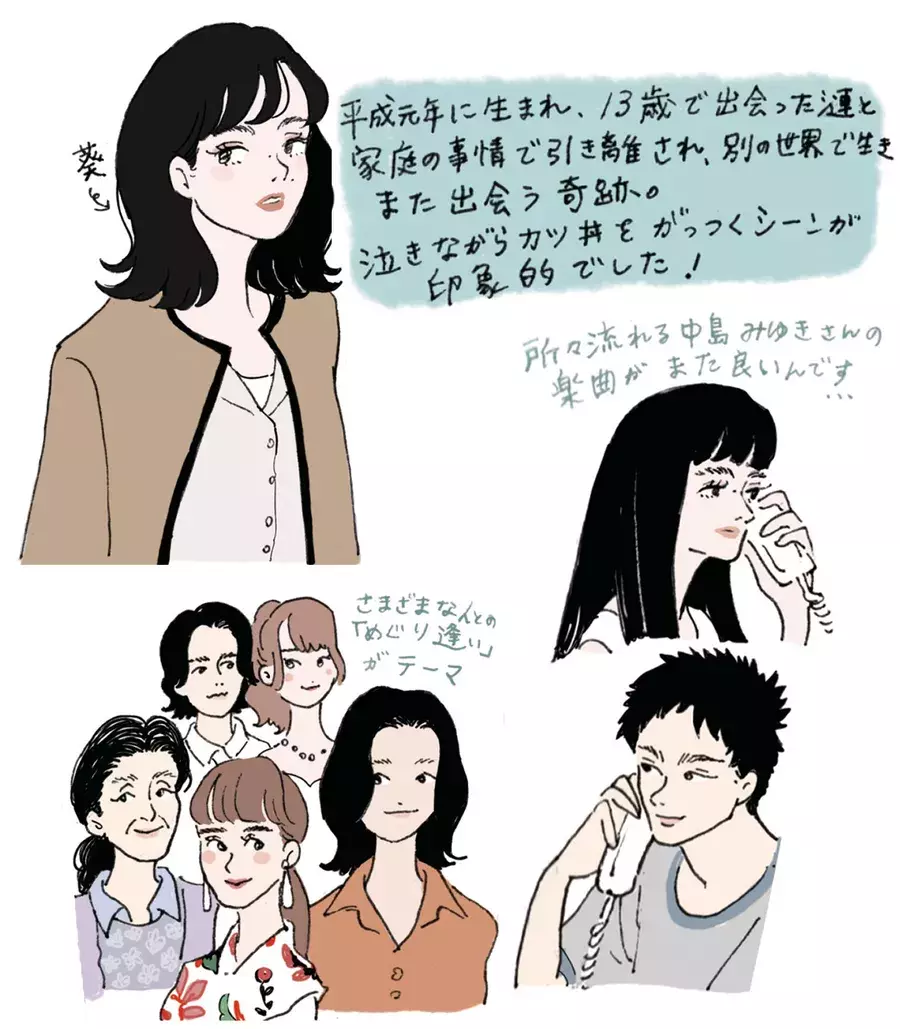 菅田将暉 小松菜奈主演で話題 平成を生きた女 イラストレーター チヤキが描く映画の中の愛すべき女子図鑑 ローリエプレス