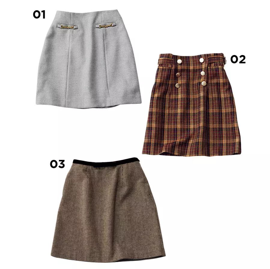 21秋トレンド ボトムを買うなら クラシカルな台形ミニスカート ローリエプレス