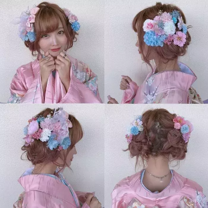 浅草さわだ屋 のレンタル着物 浴衣 ヘアセットもかわいい ローリエプレス