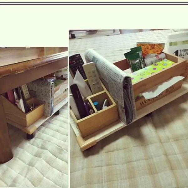 リビングやダイニングを使いやすく整える テーブル下収納 ローリエプレス