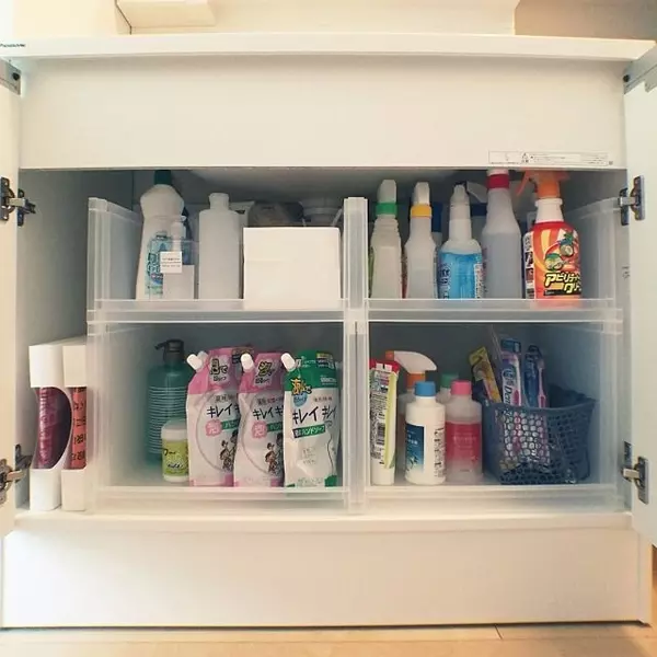 見やすさ 取り出しやすさが大事 洗剤のストック収納 ローリエプレス