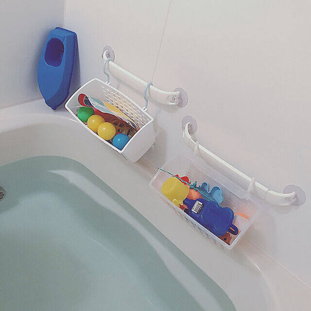 すっきり片付け 清潔にキープ お風呂のおもちゃ収納 ローリエプレス