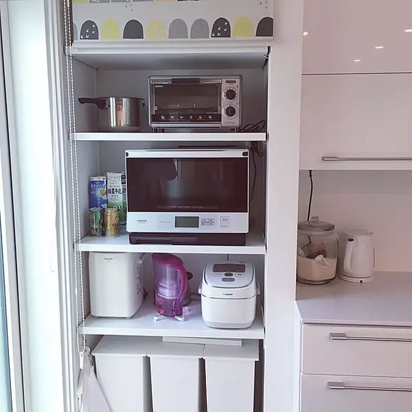 我が家はココに置いてます 炊飯器 レンジの置き場所10選 ローリエプレス