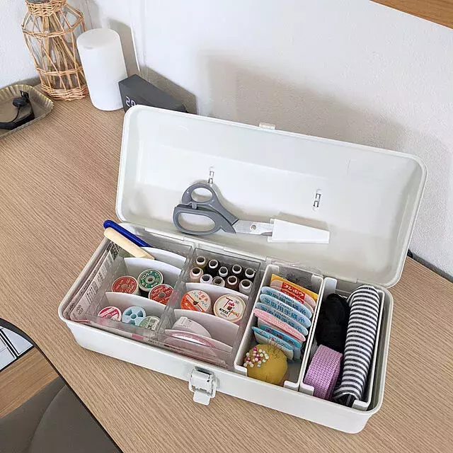 ソーイングの強い味方 無印良品アイテムを使った裁縫道具の収納実例 ローリエプレス
