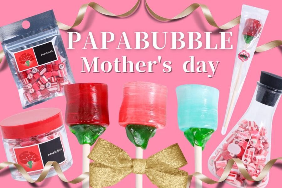 【母の日】PAPABUBBLEから、お母さんに贈りたい特別なキャンディーが発売♡食べられる本物のお花を使ったエディブルキャンディも♪の1枚目の画像