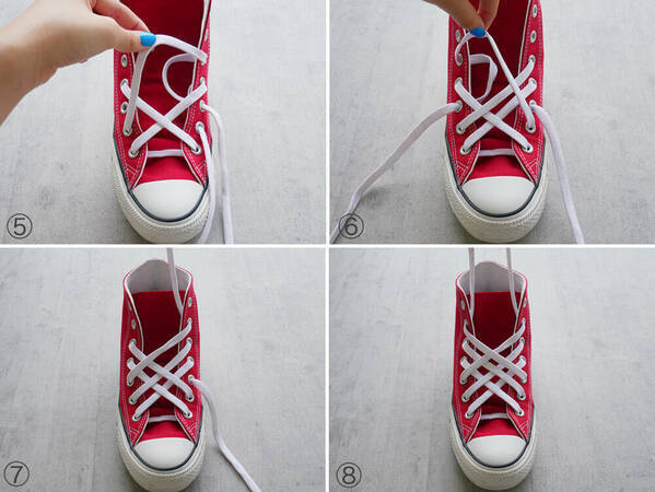 コンバースの紐は長すぎ どこまで通す みんなが悩む 紐事情 を解決 ローリエプレス