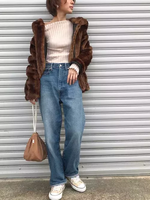 脱 オバさん やりすぎないファーコートの着こなし方法 ローリエプレス