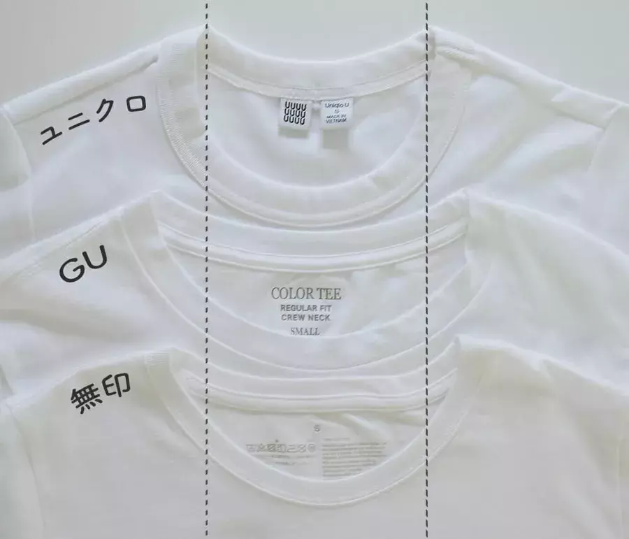 違いが一目瞭然 ユニクロ Gu 無印 のクルーネック白tを徹底比較 ローリエプレス
