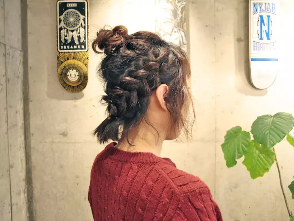 ショートヘアでもこんなにオシャレなアレンジに 編み込みボブアレンジ ローリエプレス