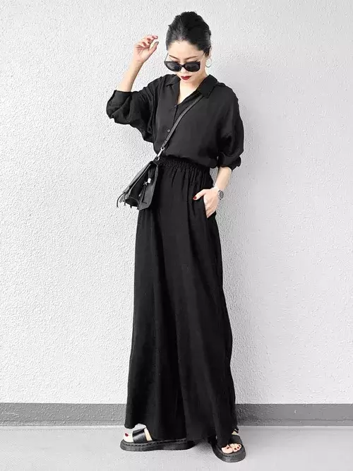 夏でも涼しげ センス溢れるブラックコーデ参考書 ローリエプレス