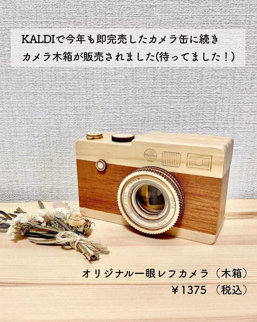 KALDI カメラ型　缶　BTS テテ