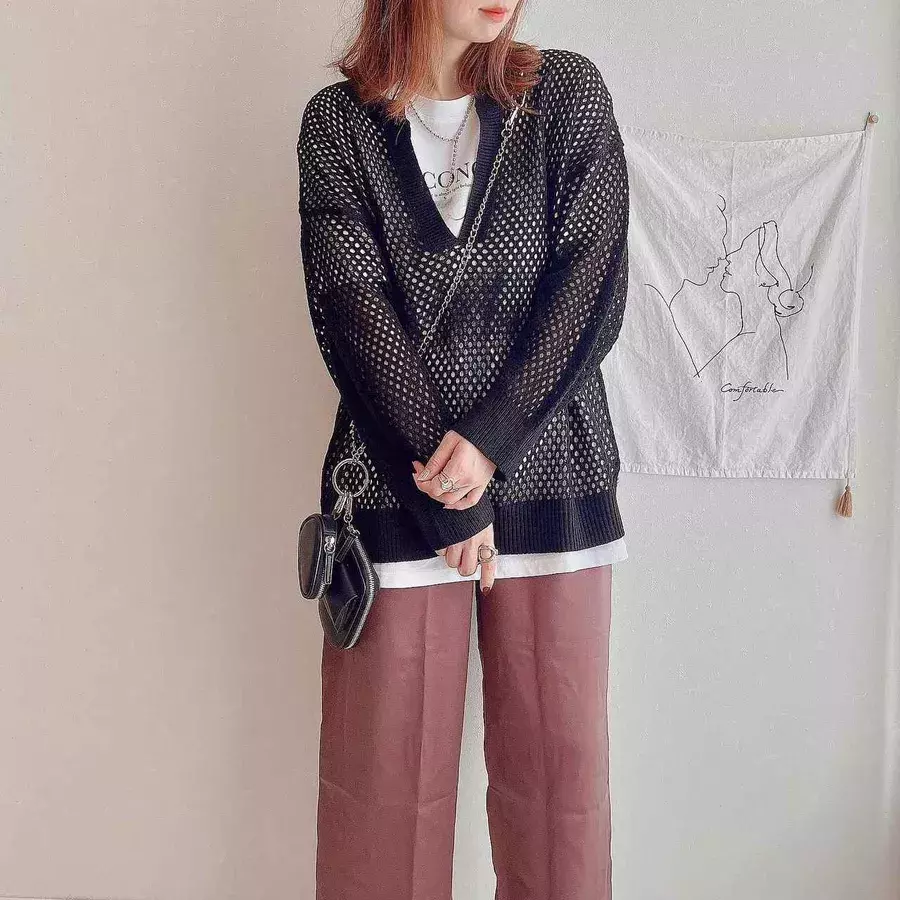 いやらしくない 肌見せ しまむら の あみあみトップス が可愛い ローリエプレス いやらしくない 肌見せ しまむら の あみあみトップス が可愛い ローリエプレス