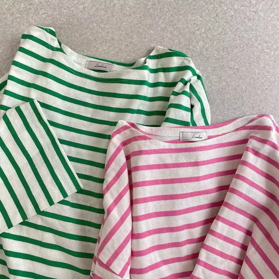 着る機会多そう しまむら カラーも可愛い ボーダートップス ローリエプレス