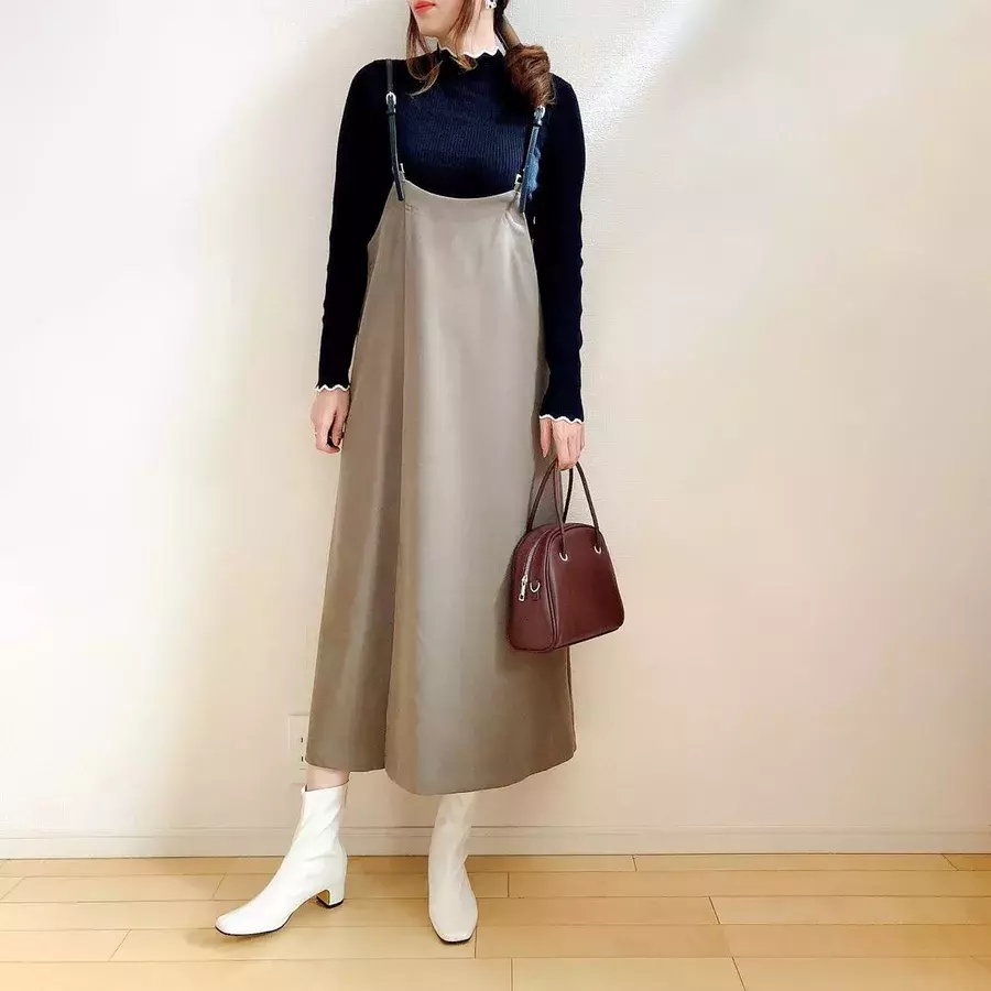 さすが しまむら 様 モカ色ジャンスカ が驚きの高見え ローリエプレス