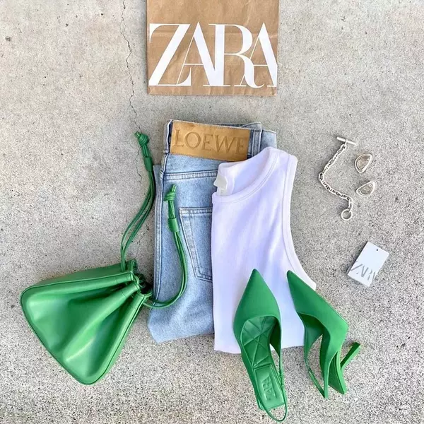 夏に取り入れたい Zara オシャレさん注目の グリーンアイテム ローリエプレス