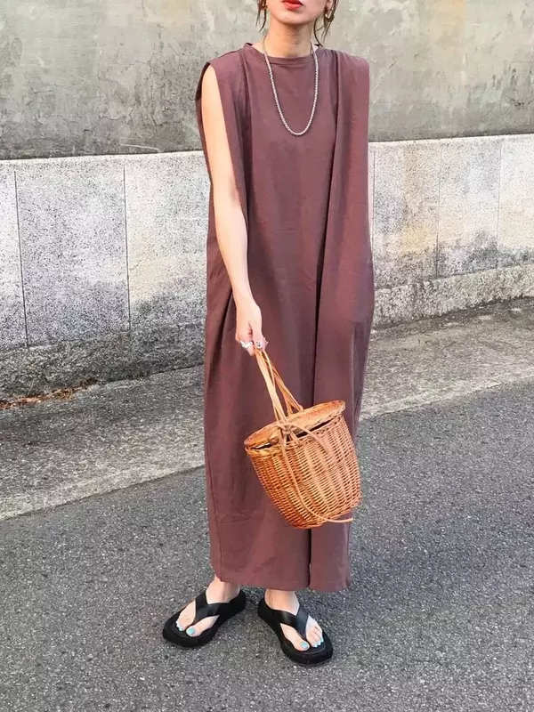 ワンピで着痩せ ほっそり見える 夏ワンピースコーデ スタイルアップ術 ローリエプレス