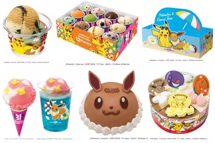 キュートなポケモンアイスが大集合 サーティワン イーブイの数量限定アイスも登場 ローリエプレス