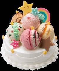 31初♡好きなフレーバーのアイスでデコれる「アイスクリームケーキ」