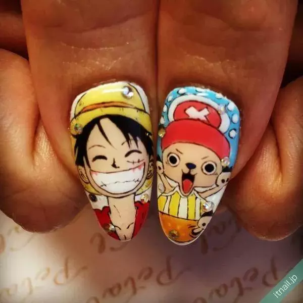 テンションあがる ワンピースネイルで仲間と冒険に出掛けよう ローリエプレス