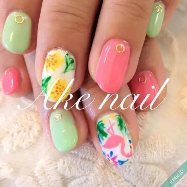夏っぽ かわいい フラミンゴネイル 大集合 ローリエプレス 夏っぽ かわいい フラミンゴネイル 大集合 ローリエプレス