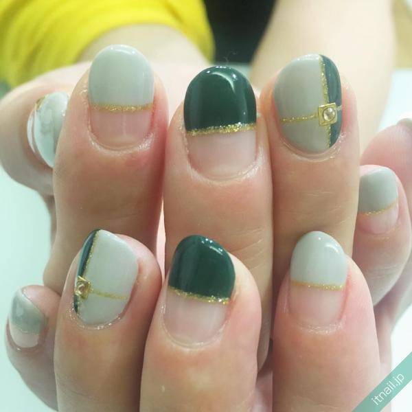 新緑の季節になりました グリーン系フレンチネイルで爽やかに ローリエプレス