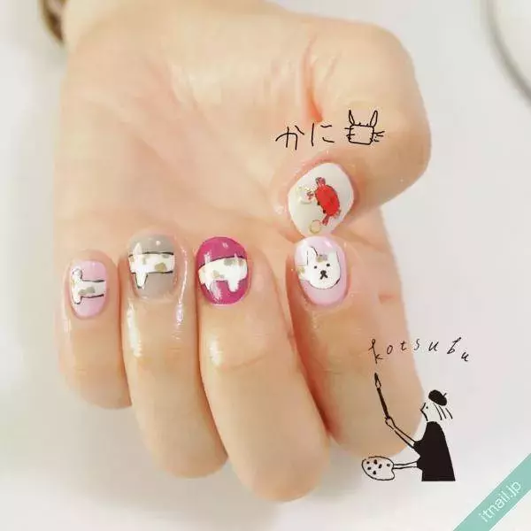 ゆるい絵のネイルに癒される 爪先に可愛いアートを ローリエプレス